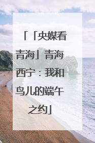 「央媒看青海」青海西宁：我和鸟儿的端午之约