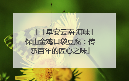 「早安云南·滇味」保山金鸡口袋豆腐：传承百年的匠心之味