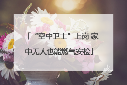 “空中卫士”上岗 家中无人也能燃气安检