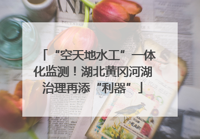 “空天地水工”一体化监测！湖北黄冈河湖治理再添“利器”
