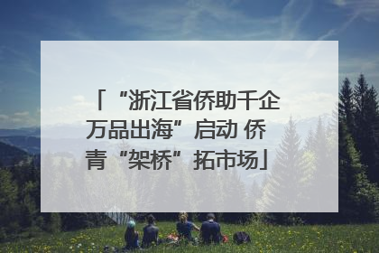 “浙江省侨助千企万品出海”启动 侨青“架桥”拓市场