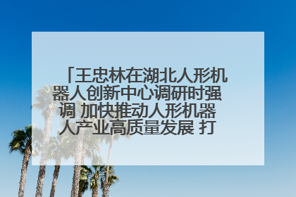 王忠林在湖北人形机器人创新中心调研时强调 加快推动人形机器人产业高质量发展 打造具有全国影响力的研发创新基地