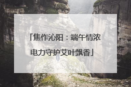 焦作沁阳：端午情浓 电力守护艾叶飘香