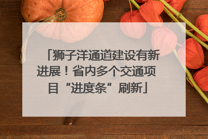 狮子洋通道建设有新进展！省内多个交通项目“进度条”刷新