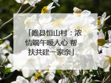 睢县恒山村：浓情端午暖人心 帮扶共建一家亲