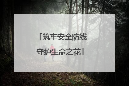 筑牢安全防线 守护生命之花