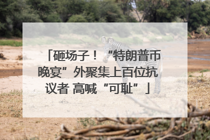 砸场子！“特朗普币晚宴”外聚集上百位抗议者 高喊“可耻”