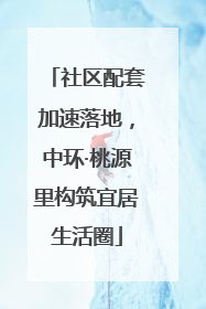 社区配套加速落地，中环·桃源里构筑宜居生活圈
