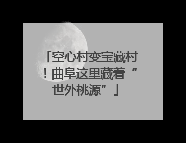 空心村变宝藏村！曲阜这里藏着“世外桃源”