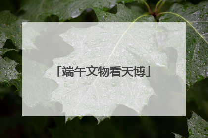 端午文物看天博