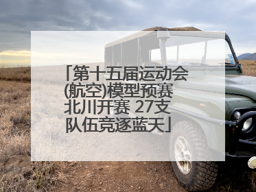 第十五届运动会(航空)模型预赛北川开赛 27支队伍竞逐蓝天