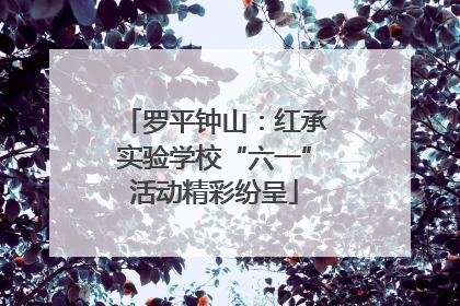 罗平钟山：红承实验学校“六一”活动精彩纷呈