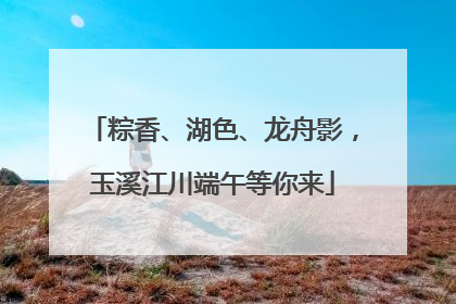 粽香、湖色、龙舟影，玉溪江川端午等你来