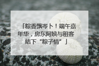 粽香飘岑卜！端午嘉年华，房东阿姨与租客结下“粽子情”