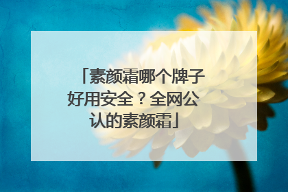 素颜霜哪个牌子好用安全？全网公认的素颜霜