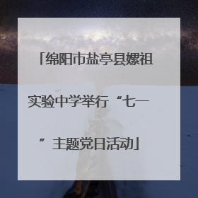 绵阳市盐亭县嫘祖实验中学举行“七一”主题党日活动