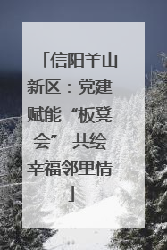 信阳羊山新区：党建赋能“板凳会” 共绘幸福邻里情