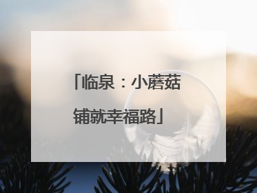 临泉：小蘑菇铺就幸福路