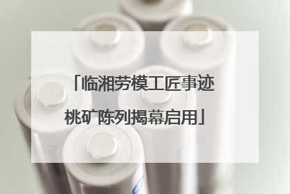 临湘劳模工匠事迹桃矿陈列揭幕启用
