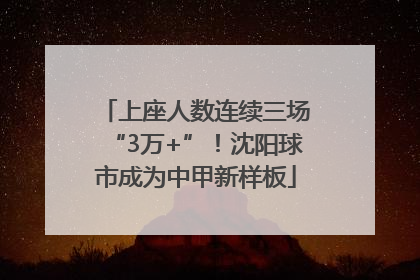 上座人数连续三场“3万+”！沈阳球市成为中甲新样板