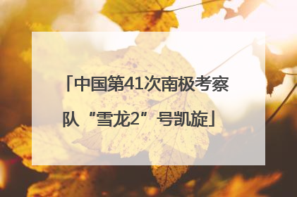 中国第41次南极考察队“雪龙2”号凯旋