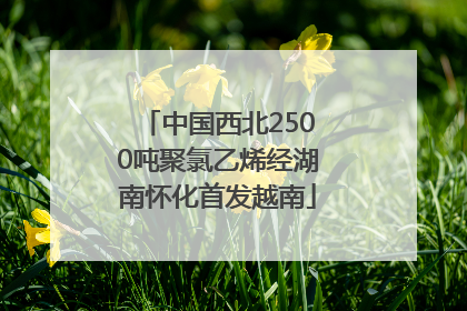 中国西北2500吨聚氯乙烯经湖南怀化首发越南