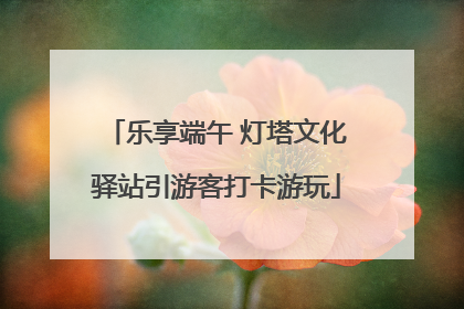 乐享端午 灯塔文化驿站引游客打卡游玩