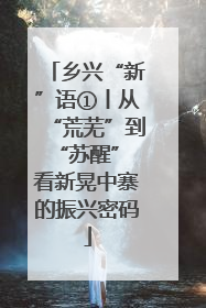 乡兴“新”语①丨从“荒芜”到“苏醒” 看新晃中寨的振兴密码