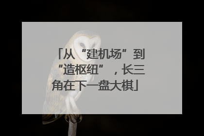 从“建机场”到“造枢纽”，长三角在下一盘大棋
