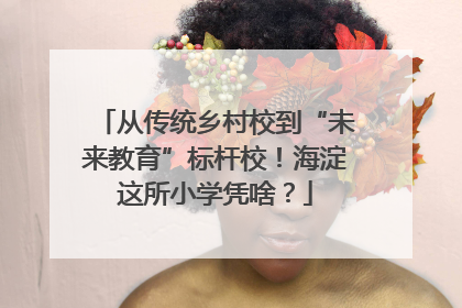 从传统乡村校到“未来教育”标杆校！海淀这所小学凭啥？