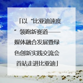 以“比亚迪速度”领跑新赛道——媒体融合发展暨绿色创新实践交流会首站走进比亚迪