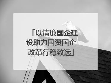 以清廉国企建设助力国资国企改革行稳致远