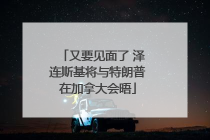 又要见面了 泽连斯基将与特朗普在加拿大会晤