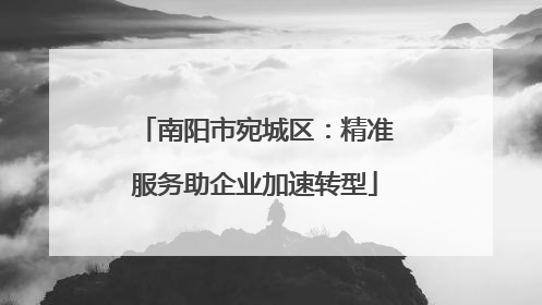 南阳市宛城区：精准服务助企业加速转型