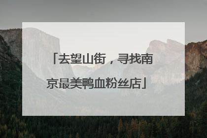 去望山街，寻找南京最美鸭血粉丝店