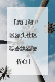 厦门湖里区濠头社区粽香飘溢暖侨心