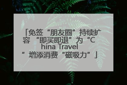免签“朋友圈”持续扩容 “即买即退”为“China Travel”增添消费“磁吸力”