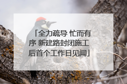 全力疏导 忙而有序 新建路封闭施工后首个工作日见闻