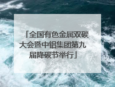 全国有色金属双碳大会暨中铝集团第九届降碳节举行
