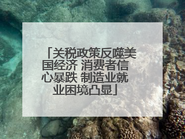 关税政策反噬美国经济 消费者信心暴跌 制造业就业困境凸显