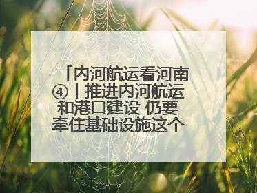 内河航运看河南④丨推进内河航运和港口建设 仍要牵住基础设施这个“牛鼻子”