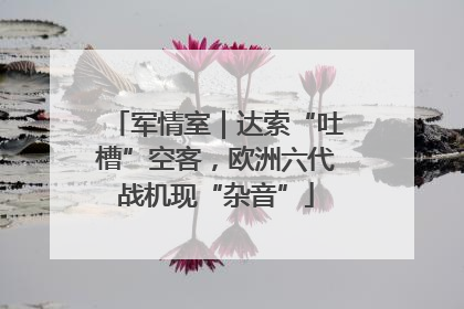 军情室｜达索“吐槽”空客，欧洲六代战机现“杂音”