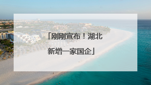 刚刚宣布！湖北新增一家国企