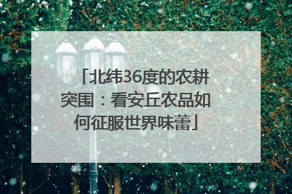 北纬36度的农耕突围：看安丘农品如何征服世界味蕾