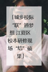 城乡校际“联”通梦想 江夏区校本研修现场“结”硕果