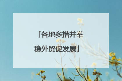 各地多措并举稳外贸促发展