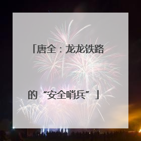 唐全：龙龙铁路的“安全哨兵”