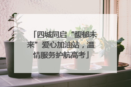 四城同启“馥郁未来”爱心加油站，温情服务护航高考