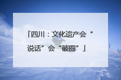 四川：文化遗产会“说话”会“破圈”