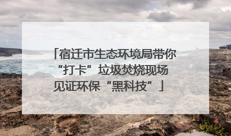 宿迁市生态环境局带你“打卡”垃圾焚烧现场 见证环保“黑科技”